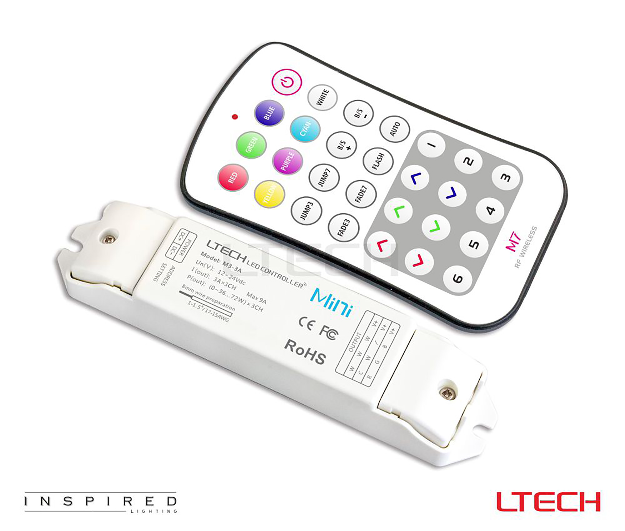 Remote Control Kit Controllers LTECH DMX / RGB / WWCW Remote Control Kit Controllers LTECH DMX / RGB / WWCW